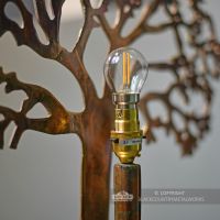 Large Tree of Life Rustic Table Lamp Bulb Holder