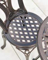 Lattice Pattern on Garden Chair 