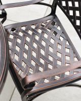 Lattice Design on Garden Chair