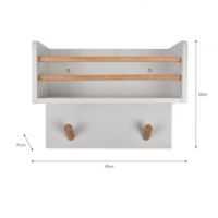 Pine & Beech Wood Multi-Purpose Ironing Shelf Measurements