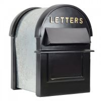 Black & Gold Grosvenor Telescopic Post and Parcel Box
