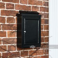 "Charlton Grange" Black Simplistic Wall Mounted Post Box
