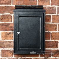 "Charlton Grange" Black Simplistic Wall Mounted Post Box