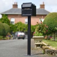 “Royal Farringdon” Black Post Box Complete With Stand