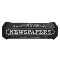 Black & White "Times Past" Victorian Newspaper Box
