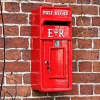 "Original Reproduction" Red Elizabeth Regina Slim Post Box
