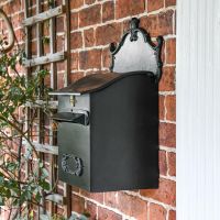Side view of "Espresso" Goldhay Post and Parcel Box