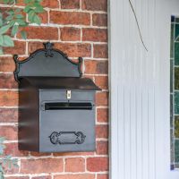 "Espresso" Black Goldhay Post and Parcel Box 