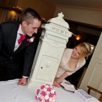 "Letters of Love" Deluxe White Wedding Camden Free Standing Post Box