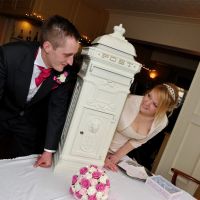 "Letters of Love" Deluxe White Wedding Camden Free Standing Post Box