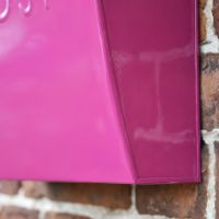 “Persian Summer” Bright Pink Contemporary Post Box with Lock 
