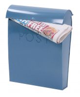 Grey Contemporary Post Box with newspaper