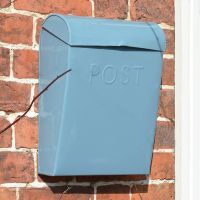 Light Blue contemporary post box