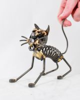 Scale image of scrap metal art sculpture