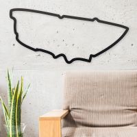 Le Mans Race Track Wall Art in Situ in the Home