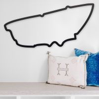 Le Mans Race Track Wall Art in Situ in the Sitting Room