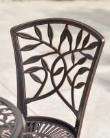 Leaf Design Copper Backrest 