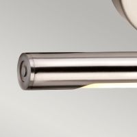 Brushed Nickel LED Light On