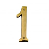 6 inch extra large polished brass numbers