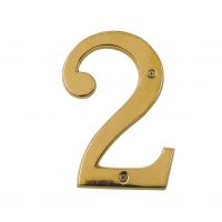 6 inch extra large polished brass numbers