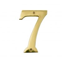 6 inch extra large polished brass numbers