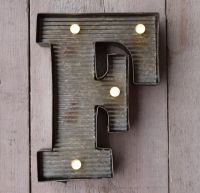 Letter F Wall Light