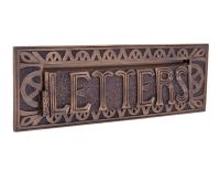 “Mansford Park” Antique Brass Letter Plate