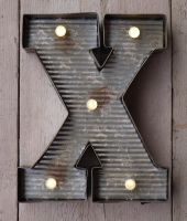Letter X Wall Light