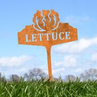 "Lettuce" Vegetable Label in Situ