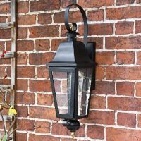 "Cleobury" Wall Lantern In Black