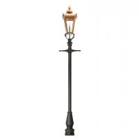 Copper Victorian lamp post