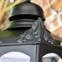 Close of corner finial