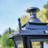 Close up of corner finial