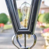 Close up of built in bulb holder 