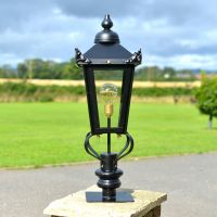 83cm Victorian Pillar Light and Lantern Set in Situ on a Pillar