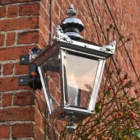 Victorian Wall Lantern On Corner Bracket