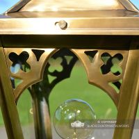Close-up of the Gothic Design on the Lantern