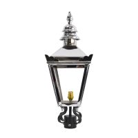 Harrogate Bright Chrome Lamp Post 2.25m