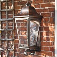 "Mosebly Manor" Antique Black Wall Lantern 