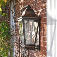 "Mosebly Manor" Antique Black Wall Lantern 