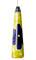 Warm Summer hand painted ceramic light pull