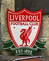 Cast Iron "Liverpool Football Club" Sign