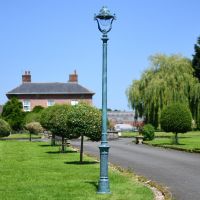 Verdigris Green Opulent Cast Iron Lamp Post 3m