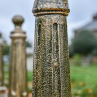 Close up of column and base 