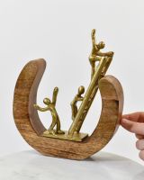 Scale view of home decor art sculpture