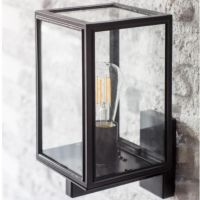 Modern Black Square-Shaped Wall Light