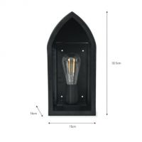 Arched Flush Fix Wall Lantern Measurements