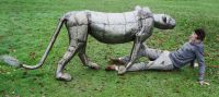 “Aslana Lioness" and "Prince of the Pride Lion” Garden Sculpture