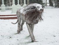 “Aslana Lioness" and "Prince of the Pride Lion” Garden Sculpture