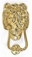 Door Knocker (Buckingham Lion) with Security Hole